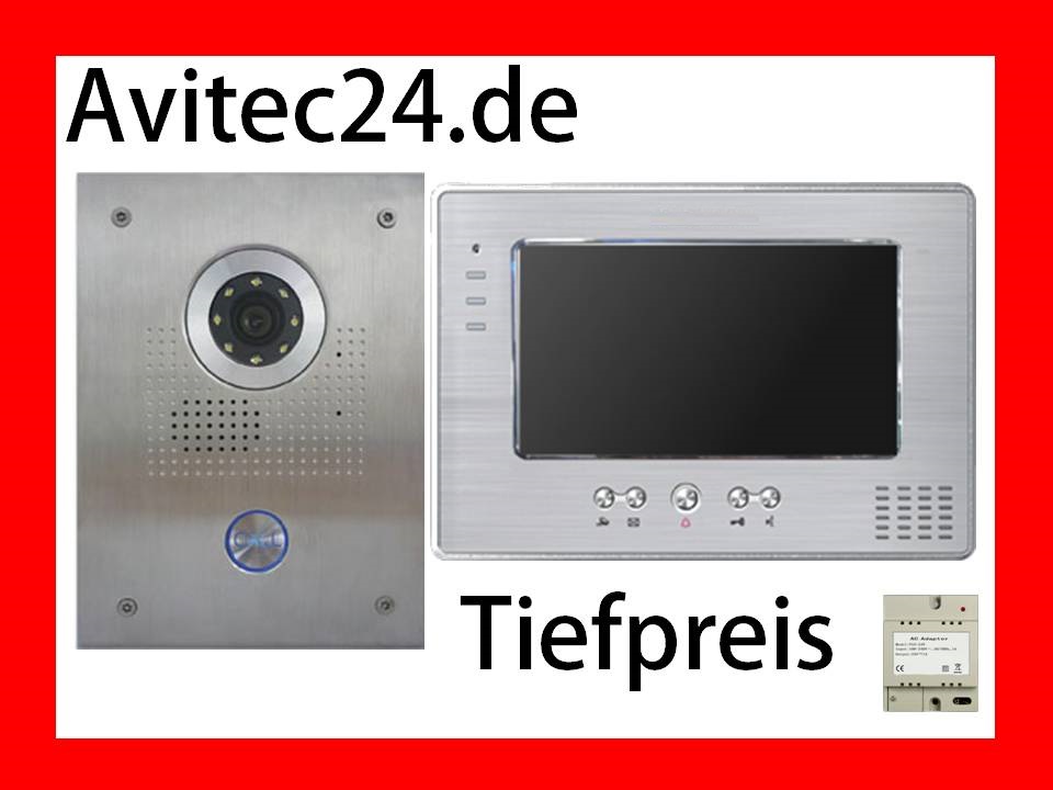 Wlan WiFi Video Türsprechanlage Gegensprechanlage 7" Monitor 4-Draht Außekamera 